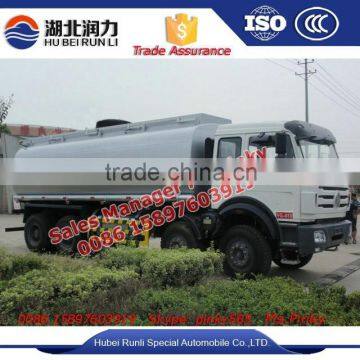 Diesel Fuel Road Tanker Truck 25000L -30000L Baotou Beiben 8x4 Diesel Tank Vehicle Hot Sales