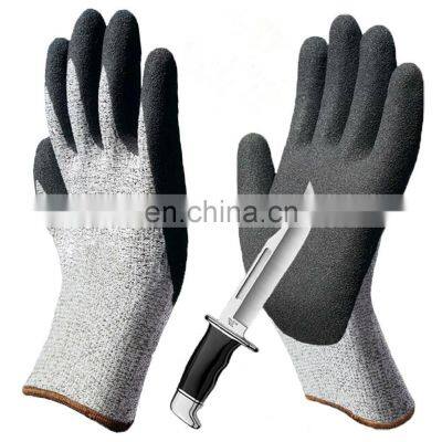 Grip Fluorescent Safety Job Gloves U2 Cooling Liner Cutter Glove Sandy Nitrile Scrub Mitts Hairy Crab Glove Fishing Diving photo-4