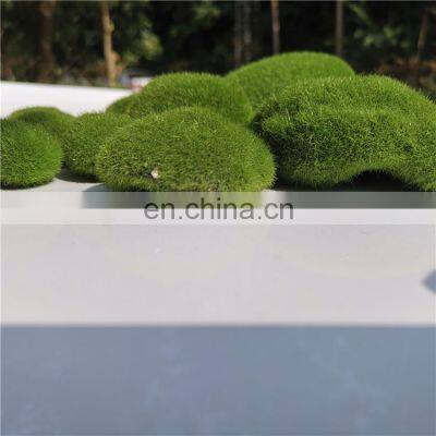 Artificial Moss Rocks Decorative Faux Green Moss Covered Stones