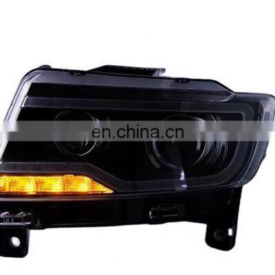 High Guality Aftermarket Upgrade LED DRL LED Cornering Headlamp Headlight for Jeep Compass Head Lamp Head Light 2011-2016 photo-2