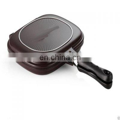 Nonstick Multi Purpose Double Sided Frying Pan Square Deep Frying Pan