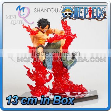 MINI QUTE 13 cm pirate Japanese anime one piece action figure battle Portgas D Ace brinquedos boys in box NO.MQ 092