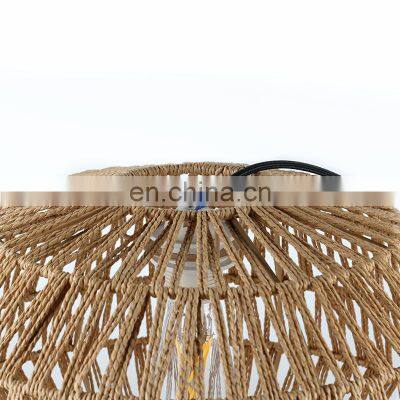 Restaurant Hanging Home Decor Chandelier Led Ceiling Bed Bamboo Bedside Covers Shades Decorative Lanterns Rattan Pendant Lamp photo-4