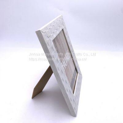 PS White Decorative Design Wide Border Picture Frame for Home Display photo-3