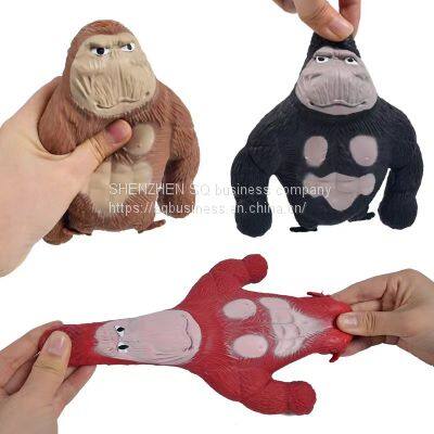 2023 New Creative Modern Novel Design Decompression Stretch Gorilla Toy Stretch Monkey Anti Stress Squeeze Fidget Toys photo-5