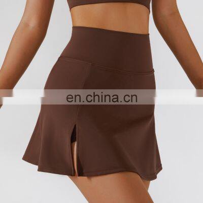 High Waisted Lightweight Tennis Skirts Shorts Sports Golf Anti Glare Mini Skorts Dresses photo-2