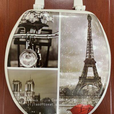 Vynle Standard PVC Soft Toilet Seat Printed 17