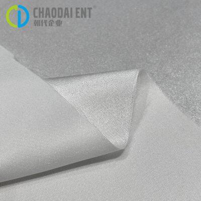 White-dyeing 75D*150D Gloss Satin 100RPET Recycled Polyester Fabric Satin Women Clothing photo-3