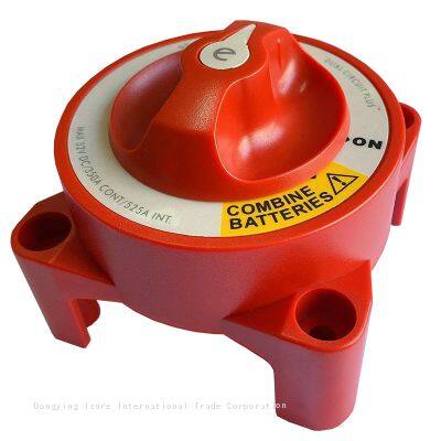 ISURE MARINE Boat Yacht Switch Panel Boat Fitting Windlass Deck Foot SwitchISURE MARINE Boat Single Circuit Selector Isolator Disconnect Rotary Battery Red Switch Single Circuit ON/OFF photo-5