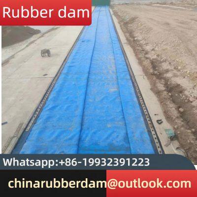 30 meter rubber dam construction, book style dam, automatic lifting dam, cost-effective rubber dam