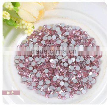 5MM hot fix rhinestones iron-on stone supplier SS20 LT.PINK Hotfix rhinestones supplier 5MM Machine cut