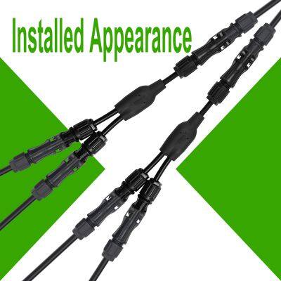 Solar Cable Harness Y Type DC1500V 2 in 1 wire Branch Without Connector