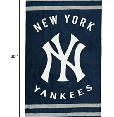 MLB New York Yankees Beach Towel, 30 x 60-inches Beach Towel