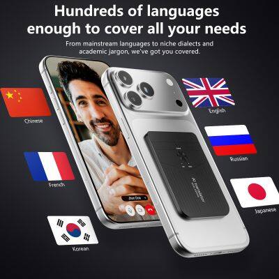 Compact AI Translator Desktop Travelers Language Learners 3G/4G Voice Recognition Answer Translation