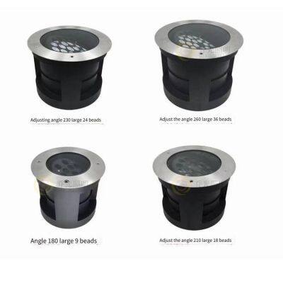 304 Stainless Steel Surface Ring In-ground Lights, 36w/54w, Adjustable Angle, In-ground Lights for Tree Lighting, Outdoor Waterproof photo-2