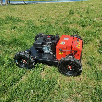 Petrol Adjustable Blade Height by Remote Control Travel Speed 0~6Km/h Lawn Weed Remote Control photo-4