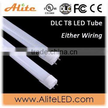 DLC UL Either wiring 4000K frosted 1800lm t8 16w led tube