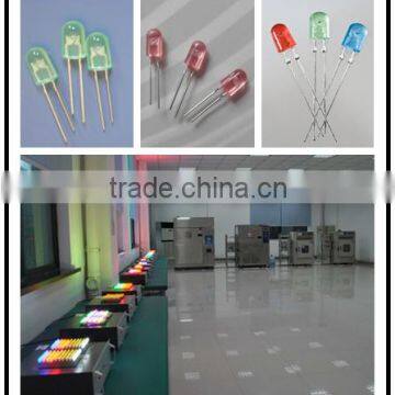 transparent yellow 5mm oval led diode590nm - 595nm