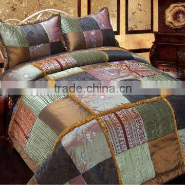 7Pcs Patchwork Polyester Comforter Set photo-4