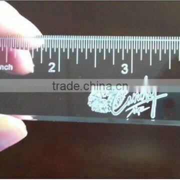 Promotional 6 inches Clear Plastic Ruler