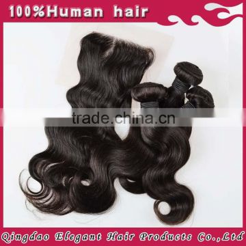 Qingdao elegant hair cheap and fine popular style top quality high density 6A grade custome lace closure