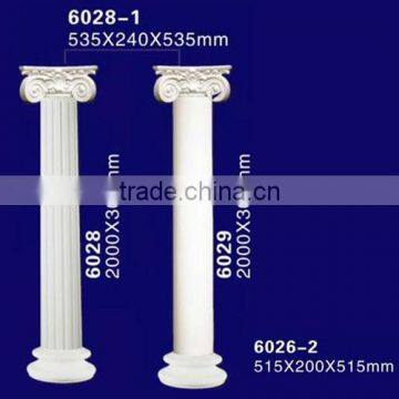 Exterior Decorative Plastic Hollow Polyurethane Lighted Roman Column / Pillar