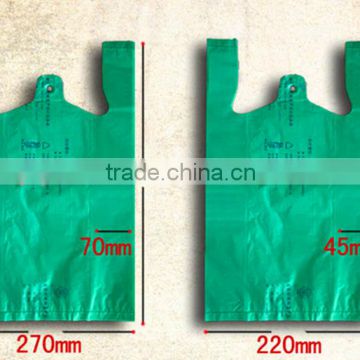 JTD manufacturers wholesale degradable plastic t-shirt bag for grocery shopping industrial use