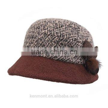 promotion female winter fashion plain cheap bucket hats factory wholesale