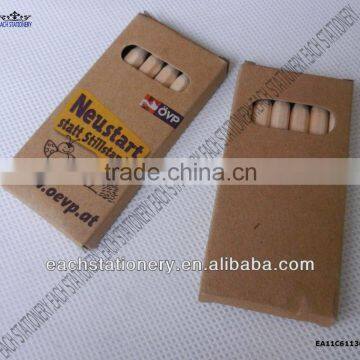 3.5Inches 6 Promotional Color Pencil With Paper Box Packing