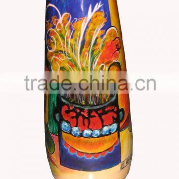 An unique design: A 10/15XH40cm Vietnam lacquer vase