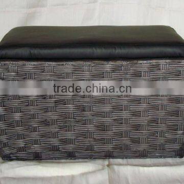 wholesale 100% handmade woven comfortable practical newspaper sit stool with lining