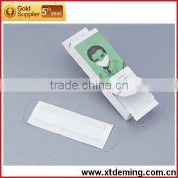 2-ply Ear-loop Disposable Paper Face Mask with Elastic Band