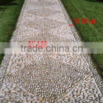 White Color and Cobbles & Pebbles Type pebble stone