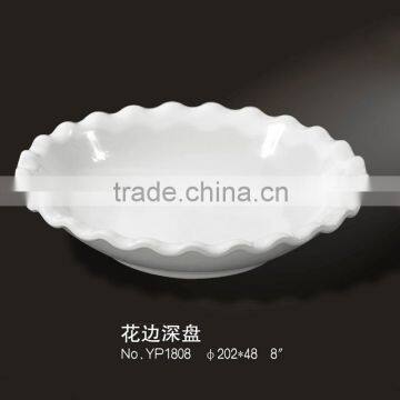 melamine porcelain tableware Lace deep dish