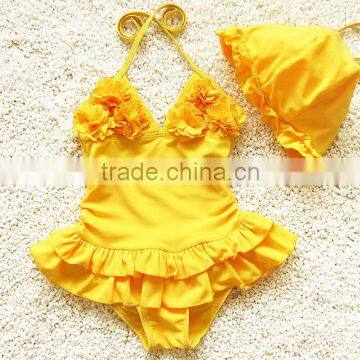 2016 One Piece Kid Swimming Suit for Summer Girl Swimwear Whoelsale Kid Bathing Suit (S033) photo-2