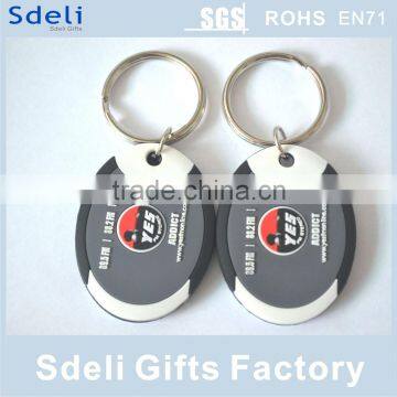 10 years old production experience factory made customized rubber keychain