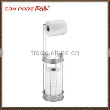 Chrome plating Free Standing Toilet Paper Holder