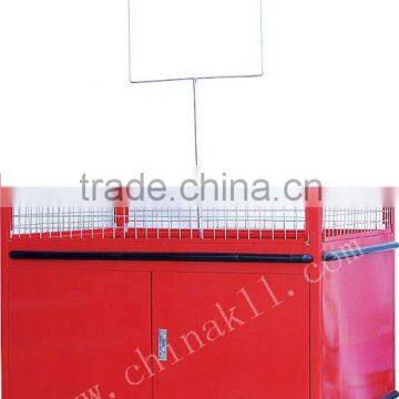 Supermarket Promotion Display Table/promotion table with guardrail/Supermarket Exhibition Stand