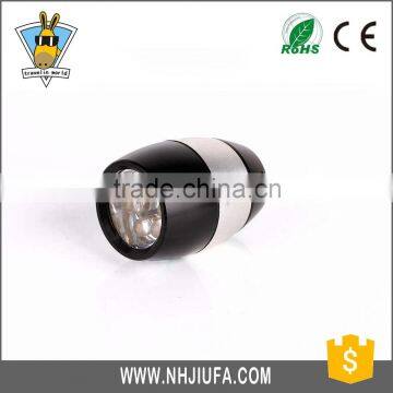 Customized Newest design mini led flashlight,egg shape 6led led torch,emergency small flashlight with keychain