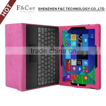 2015 PU Leather Folio Stand Cover for Microsoft Surface Pro 4 Case 12.3 inch