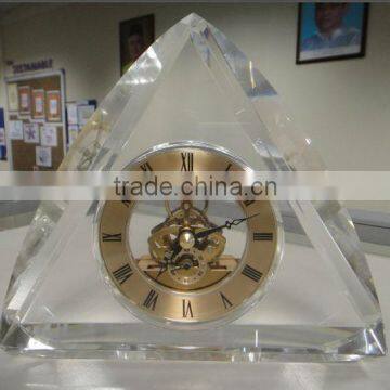 Triangle crystal clock