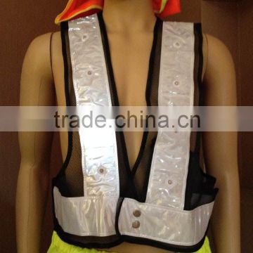 Reflective Running Vest With Reflective PVC Tapes
