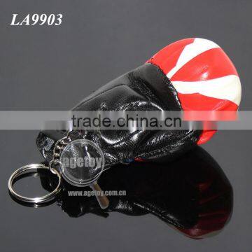 RANDOM Colors Wholesale Printing Puerto Rico Flags Souvenirs Leather Custom Mini Boxing Glove Keychain photo-4