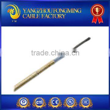 UL5256 PTFE insulation braided 250deg temperature tinned copper conductor electric wire