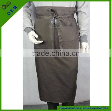 2015 cafe shop promotional heavy cotton long waist apron