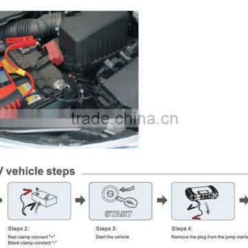 15000mAh With LCD Displayer and Built-in Intelligent 12V Car Battery Jump Starter