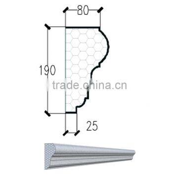 Foam body cement cover light weight strong surface artificial europe line for edge