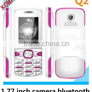 KOMAY 1.77 inch MINI small size mobile phone Q2 with single camera,bluetooth