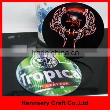 Fashion 3D soft pvc rubber silicone full color printing coaster