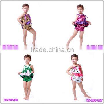 New Girls Summer Swing Top Panties Set,Costume Outfit ,printed Carton Elk,facyory Price photo-6